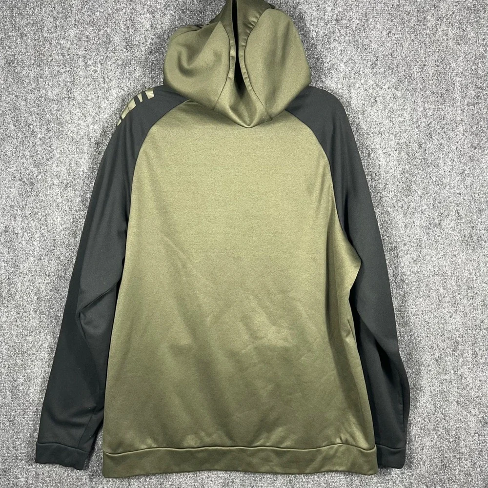 Nike Hoodie Mens XL Olive Green Black Dri-FIT Tech Fleece Pullover BV3875-325